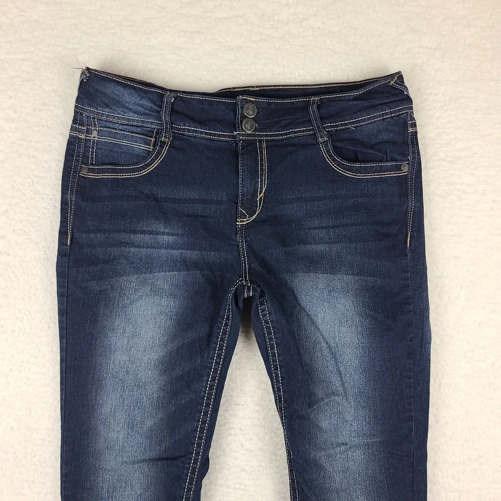 Wallflower Jeans Womens 13 Blue The Luscious Curvy Fit Dark Wash‎ WFM13201K